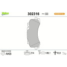 302316 Bremsbelagsatz, Scheibenbremse ESSENTIAL 302316 Bremsbelagsatz, Scheibenbremse ESSENTIAL