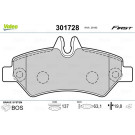 VALEO 301728 Bremsbeläge FIRST, Hinten ohne Verschleißwarnkontakt