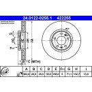 ATE | Bremsscheibe | 24.0122-0255.1