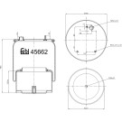 FEBI BILSTEIN 45662 Federbalg, Luftfederung FEBI BILSTEIN 45662 Federbalg, Luftfederung