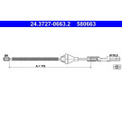ATE | Seilzug, Feststellbremse | 24.3727-0663.2