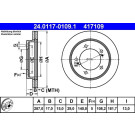 24.0117-0109.1 Bremsscheibe 24.0117-0109.1 Bremsscheibe