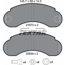 2157302 Bremsbelagsatz, Scheibenbremse