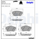 Delphi | Bremsbelagsatz, Scheibenbremse | LP1974 Delphi | Bremsbelagsatz, Scheibenbremse | LP1974
