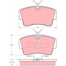 TRW | Bremsbelagsatz, Scheibenbremse | GDB339
