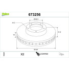 673256 Bremsscheibe COATED