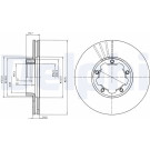 Delphi | Bremsscheibe | BG4173