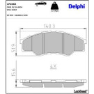 Delphi Bremsbelagsatz, Scheibenbremse LP2060