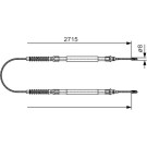 1 987 482 003 Seilzug, Feststellbremse 1 987 482 003 Seilzug, Feststellbremse