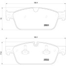 P 50 112 Bremsbelagsatz, Scheibenbremse PRIME LINE