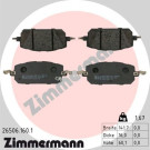 Zimmermann | Bremsbelagsatz, Scheibenbremse | 26506.160.1