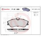 Brembo | Bremsbelagsatz, Scheibenbremse | P 61 069