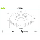 Valeo | Bremsscheibe | 673680