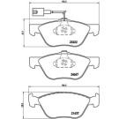 Brembo | Bremsbelagsatz, Scheibenbremse | P 23 112