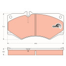 GDB317 Bremsbelagsatz, Scheibenbremse COTEC GDB317 Bremsbelagsatz, Scheibenbremse COTEC