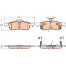 GDB3588 Bremsbelagsatz, Scheibenbremse GDB3588 Bremsbelagsatz, Scheibenbremse