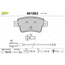 Valeo | Bremsbelagsatz, Scheibenbremse | 601063 Valeo | Bremsbelagsatz, Scheibenbremse | 601063