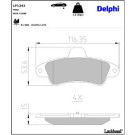Delphi Bremsbelagsatz, Scheibenbremse LP1242