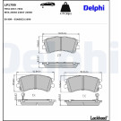 Delphi | Bremsbelagsatz, Scheibenbremse | LP1799