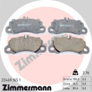 Zimmermann | Bremsbelagsatz, Scheibenbremse | 22469.165.1