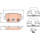 GDB1732 Bremsbelagsatz, Scheibenbremse COTEC GDB1732 Bremsbelagsatz, Scheibenbremse COTEC