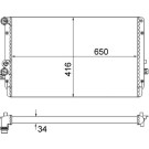Mahle | Kühler, Motorkühlung | CR 854 001S