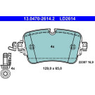 13.0470-2614.2 Bremsbelagsatz, Scheibenbremse ATE Ceramic