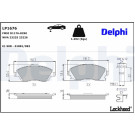 Delphi | Bremsbelagsatz, Scheibenbremse | LP1676 Delphi | Bremsbelagsatz, Scheibenbremse | LP1676