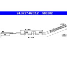 24.3727-0202.2 Seilzug, Feststellbremse 24.3727-0202.2 Seilzug, Feststellbremse