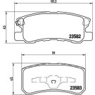 Brembo | Bremsbelagsatz, Scheibenbremse | P 54 031