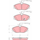 GDB1423 Bremsbelagsatz, Scheibenbremse COTEC GDB1423 Bremsbelagsatz, Scheibenbremse COTEC