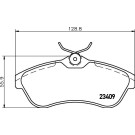 Hella | Bremsbelagsatz, Scheibenbremse | 8DB 355 009-321