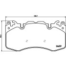 Hella | Bremsbelagsatz, Scheibenbremse | 8DB 355 016-151