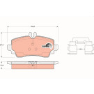 GDB1292 Bremsbelagsatz, Scheibenbremse COTEC GDB1292 Bremsbelagsatz, Scheibenbremse COTEC