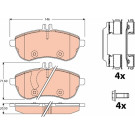GDB2056 Bremsbelagsatz, Scheibenbremse GDB2056 Bremsbelagsatz, Scheibenbremse