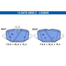 Bremsbelagsatz, Scheibenbremse ATE Ceramic 13.0470-2655.2