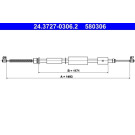 ATE | Seilzug, Feststellbremse | 24.3727-0306.2