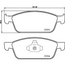 Brembo | Bremsbelagsatz, Scheibenbremse | P 24 199