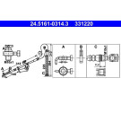 ATE | Bremsschlauch | 24.5161-0314.3