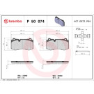 Brembo | Bremsbelagsatz, Scheibenbremse | P 50 074