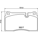 Hella Pagid | Bremsbelagsatz, Scheibenbremse | 8DB 355 013-201