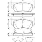 BOSCH Bremsbelagsatz, Scheibenbremse 0 986 494 321