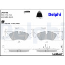Delphi | Bremsbelagsatz, Scheibenbremse | LP1605