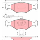 GDB1393 Bremsbelagsatz, Scheibenbremse GDB1393 Bremsbelagsatz, Scheibenbremse