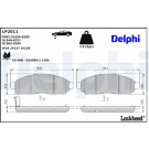Delphi | Bremsbelagsatz, Scheibenbremse | LP2011