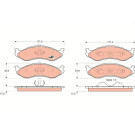 GDB1153 Bremsbelagsatz, Scheibenbremse COTEC GDB1153 Bremsbelagsatz, Scheibenbremse COTEC
