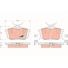 TRW Bremsbelagsatz, Scheibenbremse COTEC GDB1314