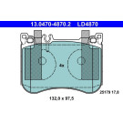 Bremsbelagsatz, Scheibenbremse ATE Ceramic 13.0470-4870.2