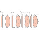 GDB1744 Bremsbelagsatz, Scheibenbremse GDB1744 Bremsbelagsatz, Scheibenbremse