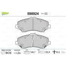 Valeo | Bremsbelagsatz, Scheibenbremse | 598924